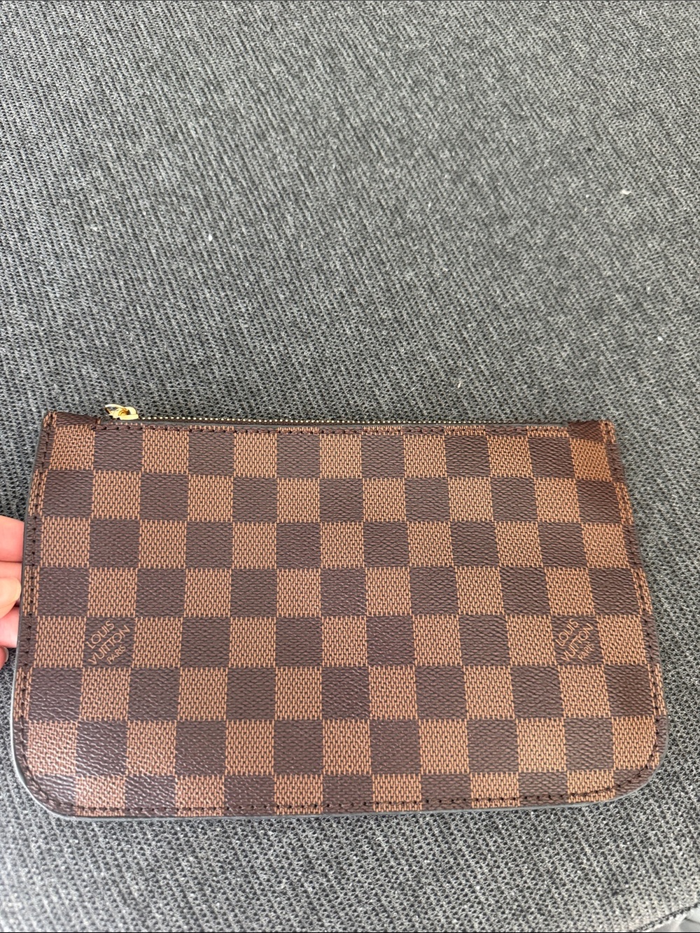 Louis Vuitton Brown Damier Ebene Canvas Cosmetic Pouch